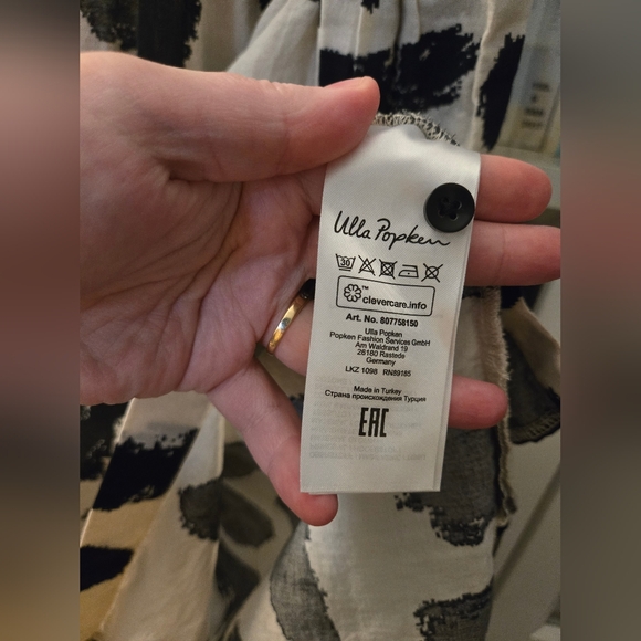 ✨️HOST PICK✨️ 100% Cotton Abstract Print Button Down Dress by Ulla Popken - Picture 10 of 15